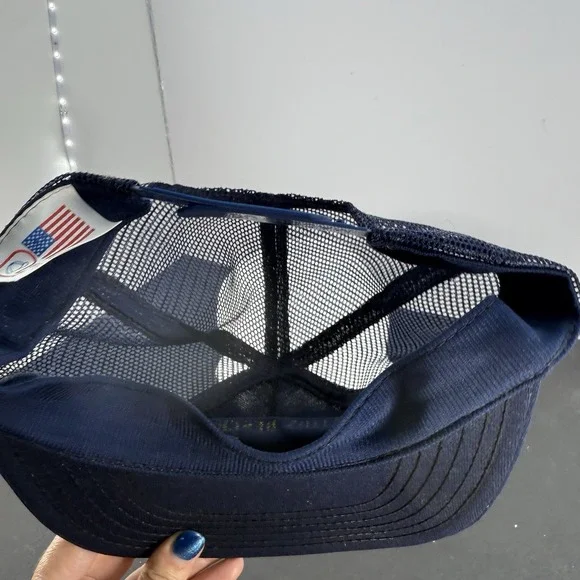 Vintage American Flag These Colors Don't Run Hat SnapBack Cap USA Desert Storm - Picture 12 of 15